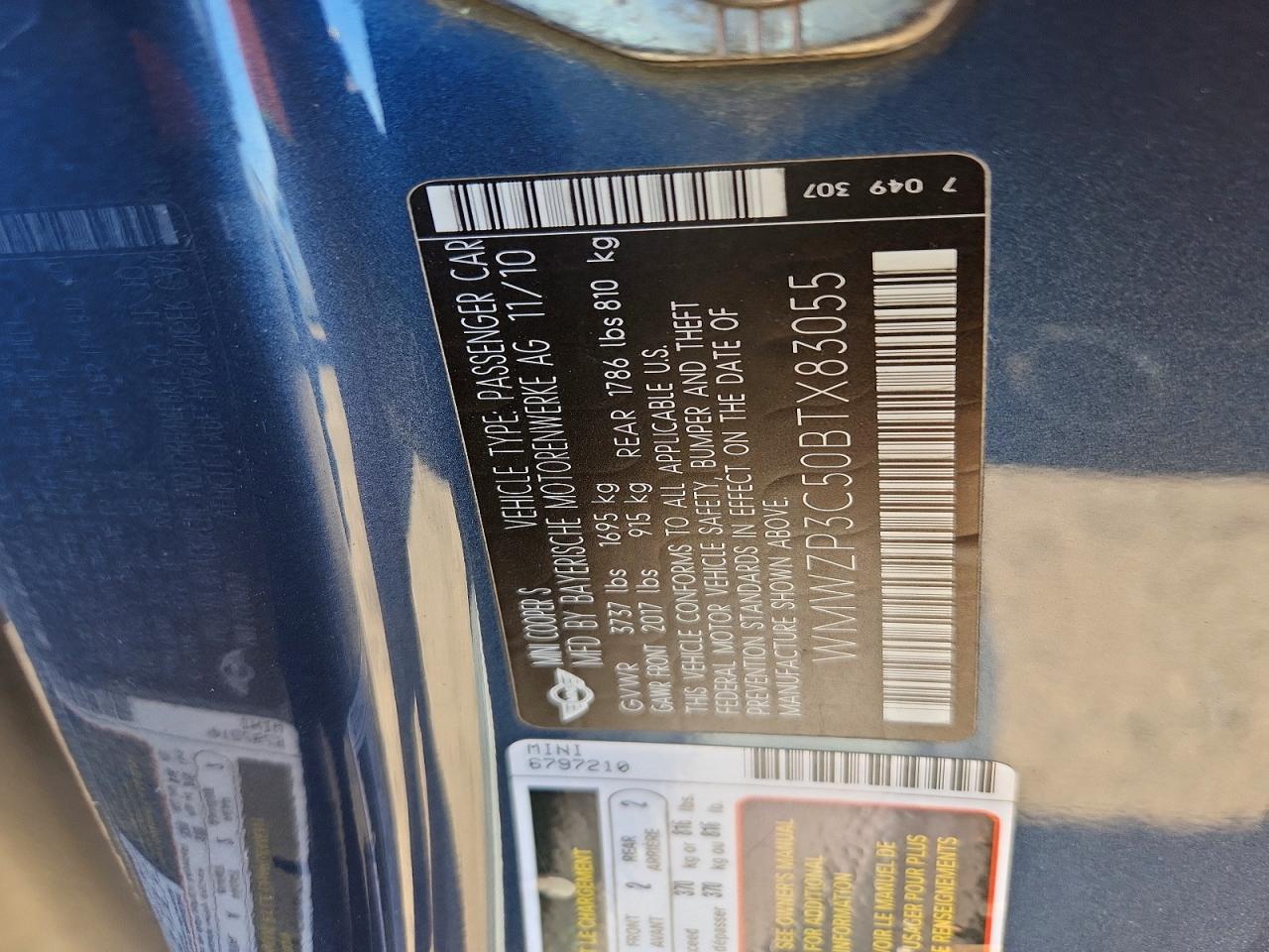 2011 MINI COOPER S photo 34