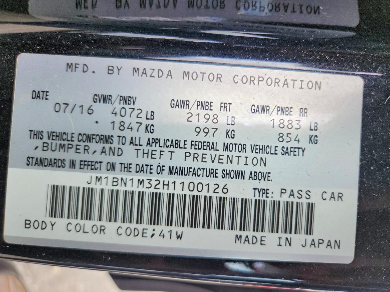 2017 MAZDA 3 GRAND TOURING photo 34