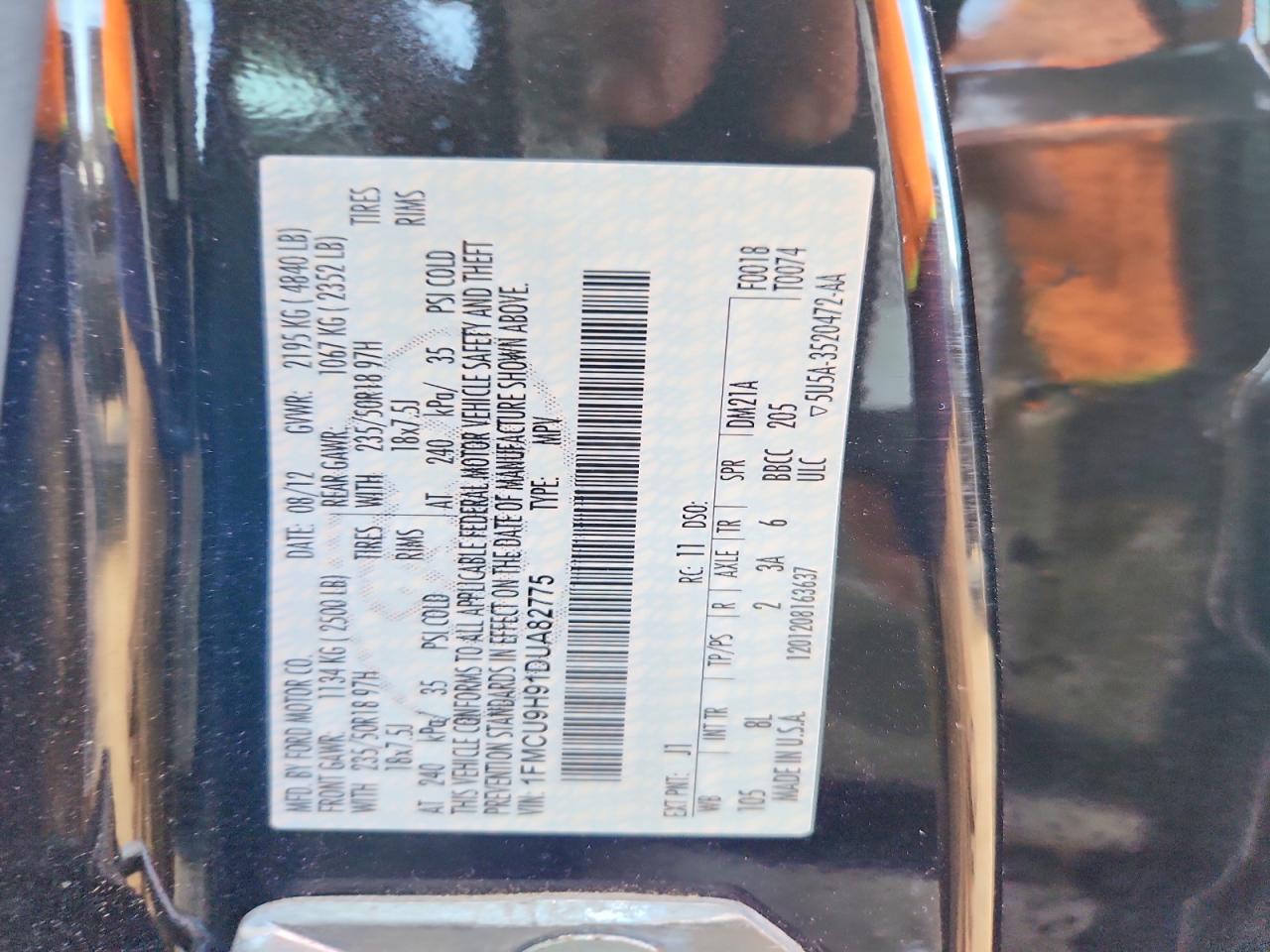 2013 FORD ESCAPE SEL photo 23