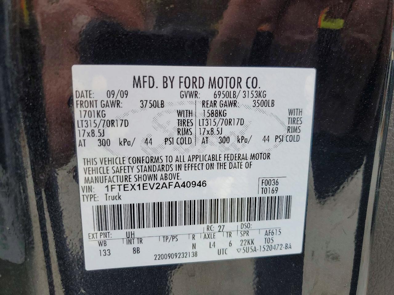 2010 FORD F150 SUPER CAB photo 23