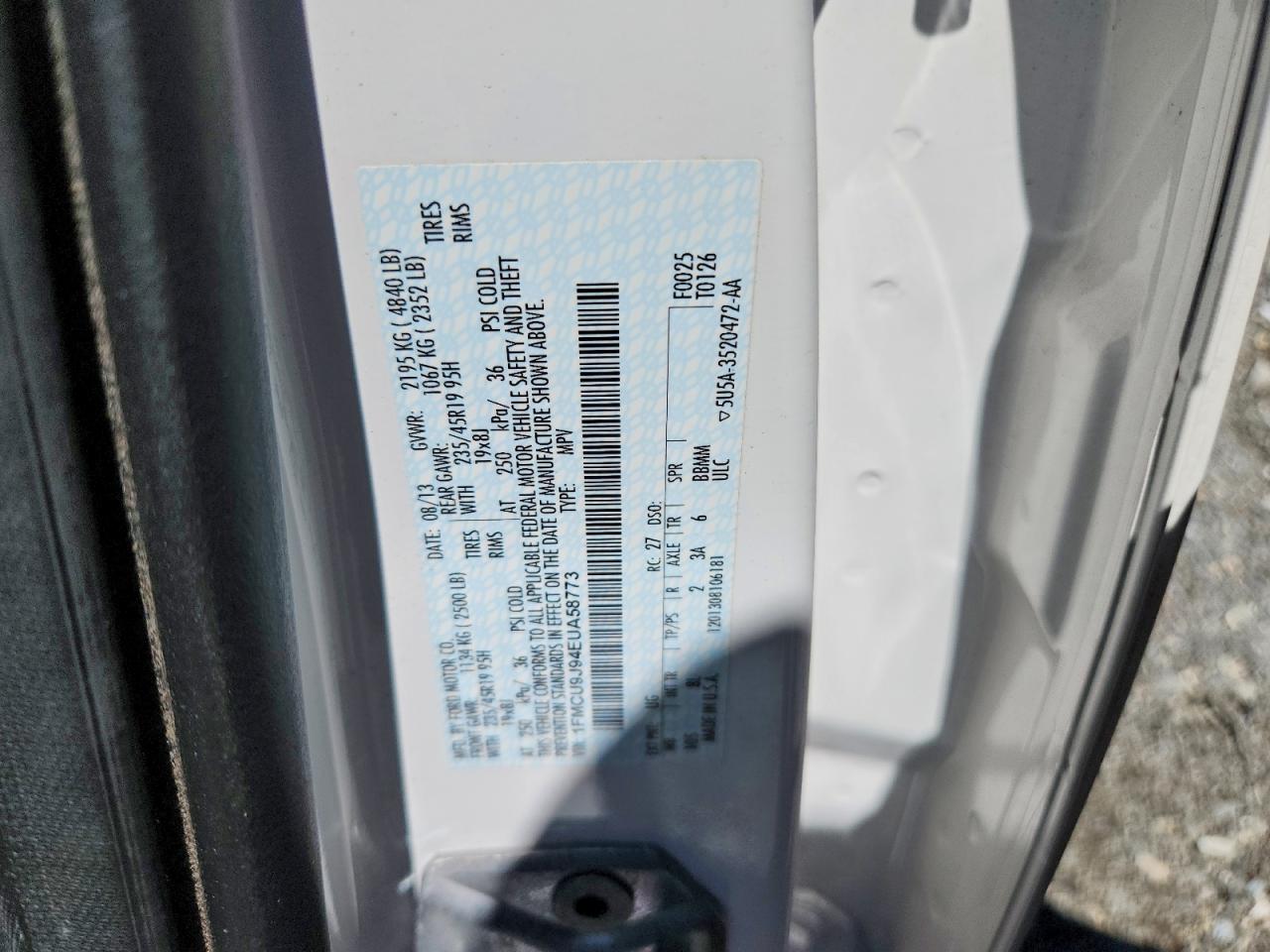 2014 FORD ESCAPE TITANIUM photo 37