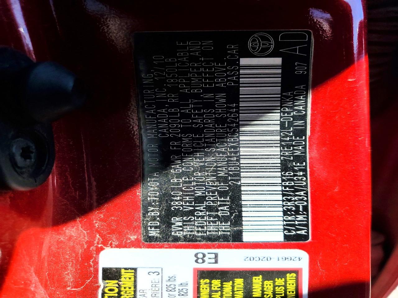 2011 TOYOTA COROLLA LE photo 23