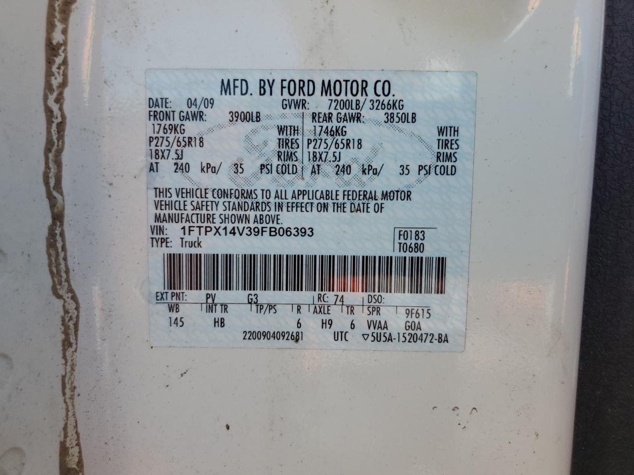 2009 FORD F150 SUPER CAB photo 34