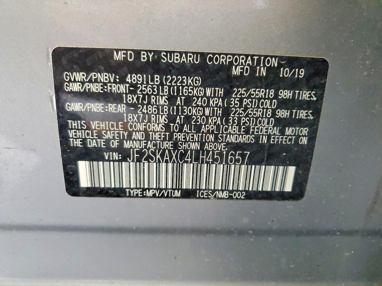 2020 SUBARU FORESTER TOURING photo 25