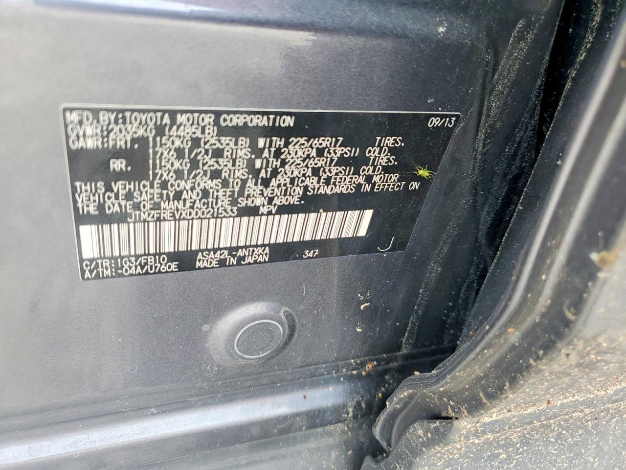 2013 TOYOTA RAV4 LE photo 34