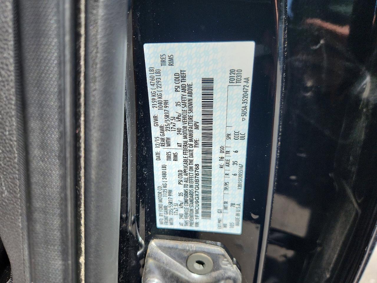 2016 FORD ESCAPE SE photo 25