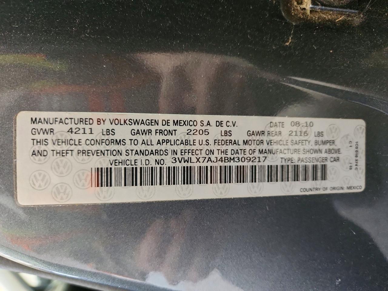2011 VOLKSWAGEN JETTA SEL photo 13