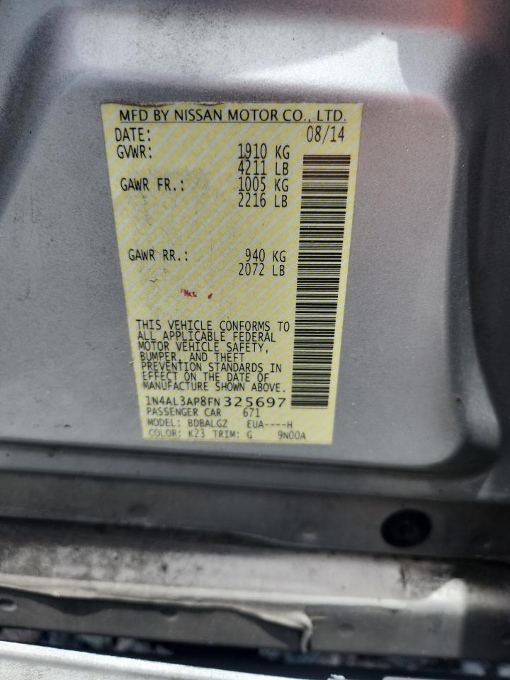 2015 NISSAN ALTIMA 2.5 S photo 23