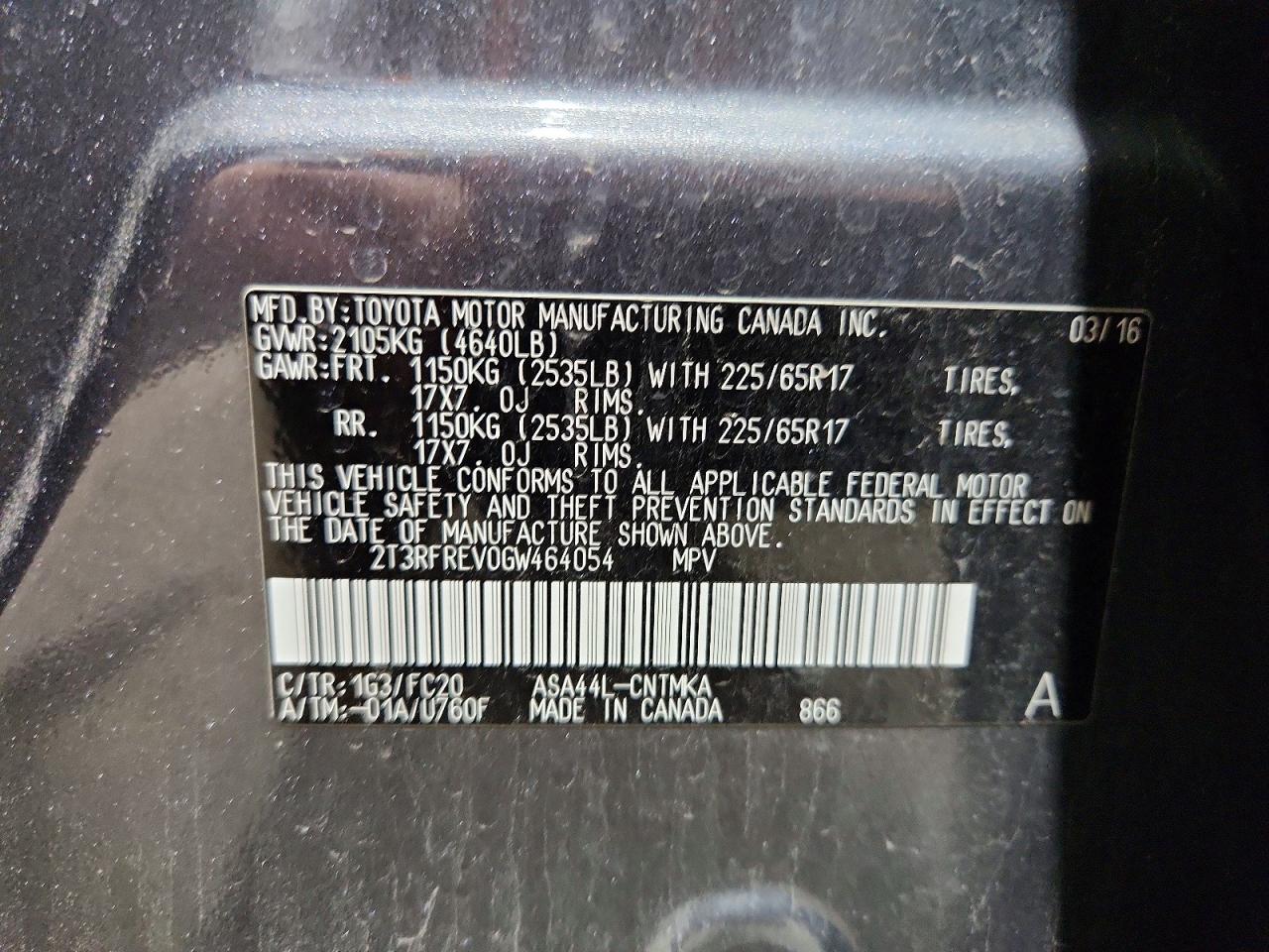2016 TOYOTA RAV4 XLE photo 27