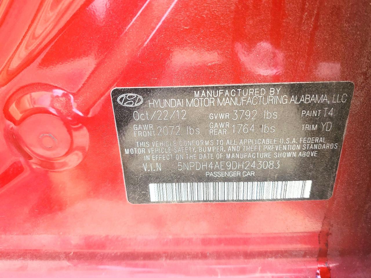 2013 HYUNDAI ELANTRA LIMITED photo 34