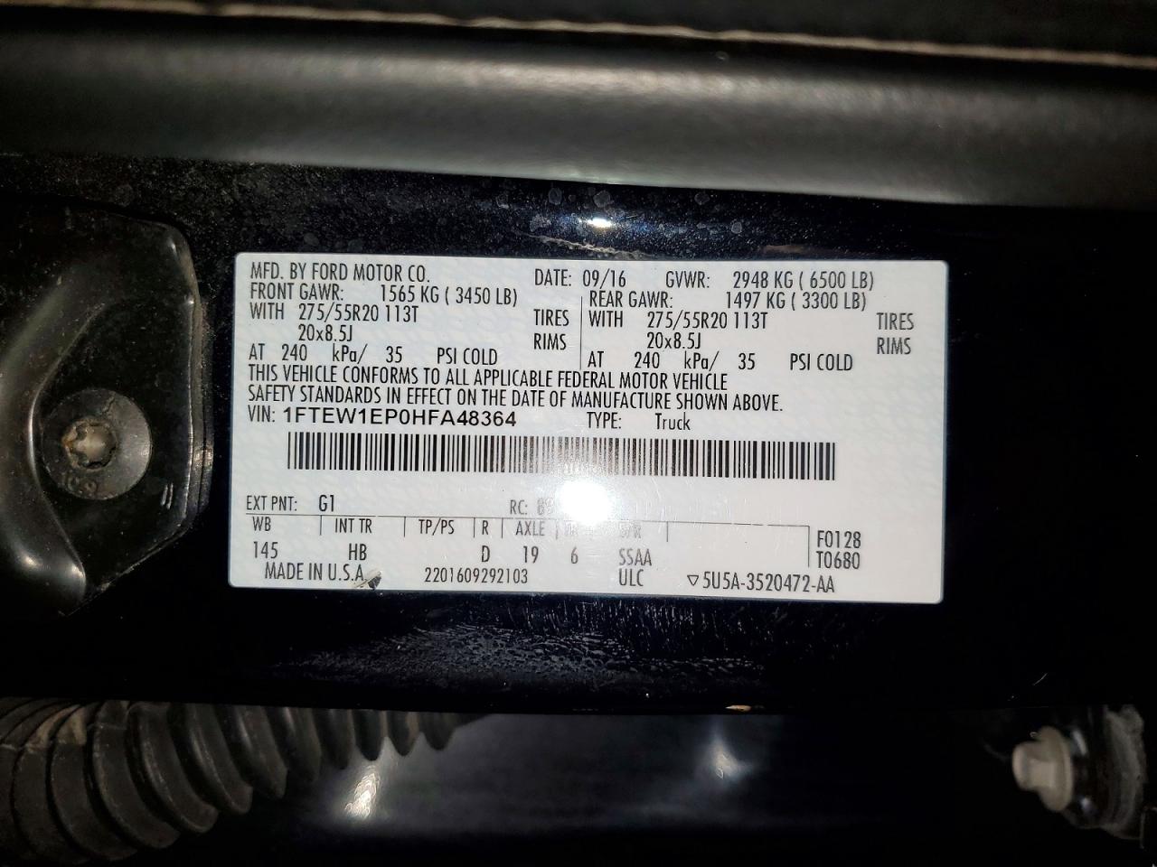 2017 FORD F150 photo 34