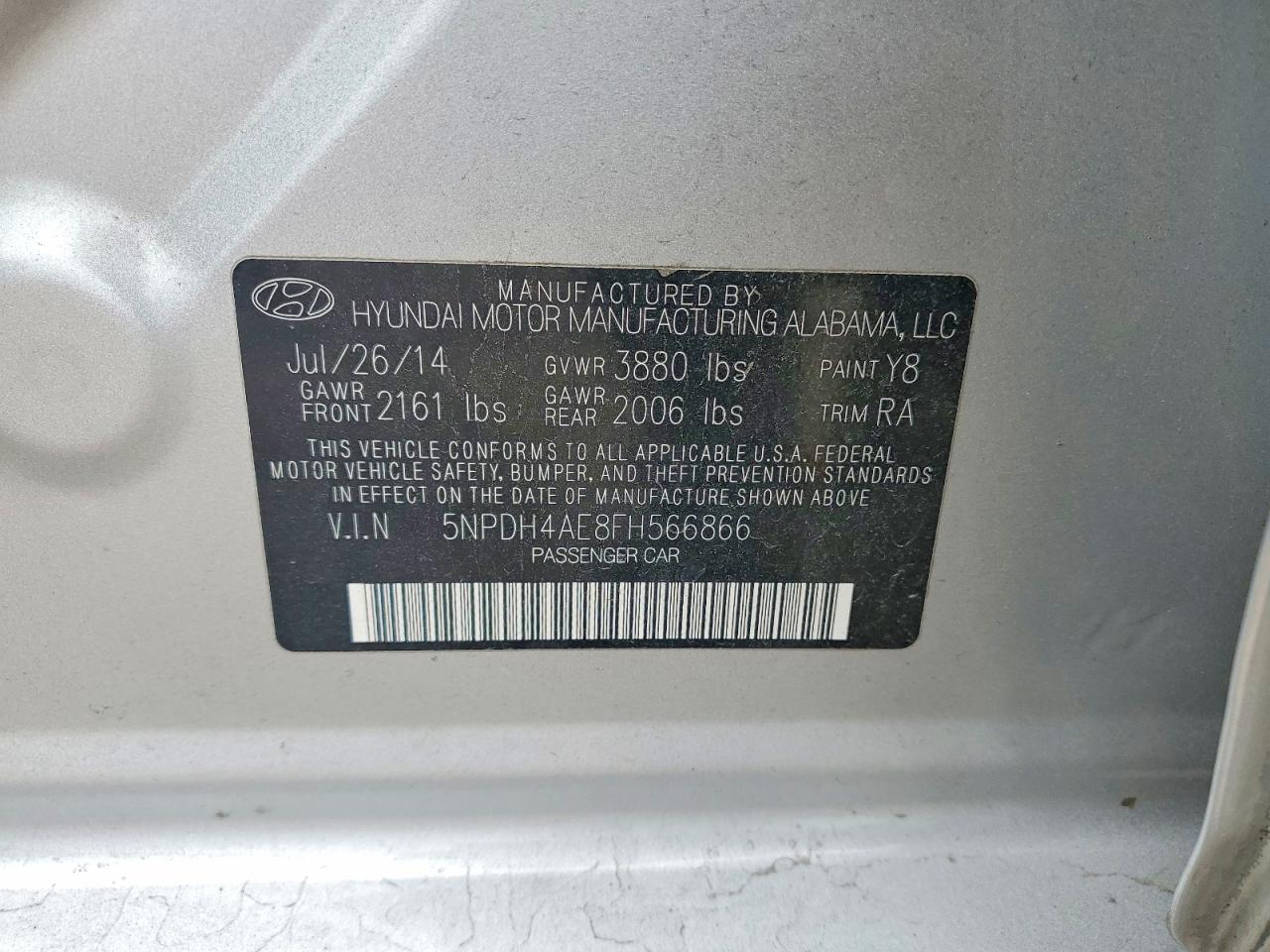 2015 HYUNDAI ELANTRA SE photo 23
