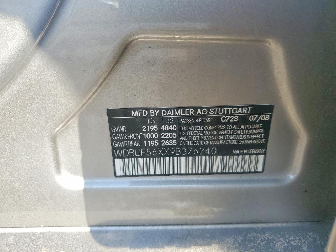 2009 MERCEDES-BENZ E 350 photo 23