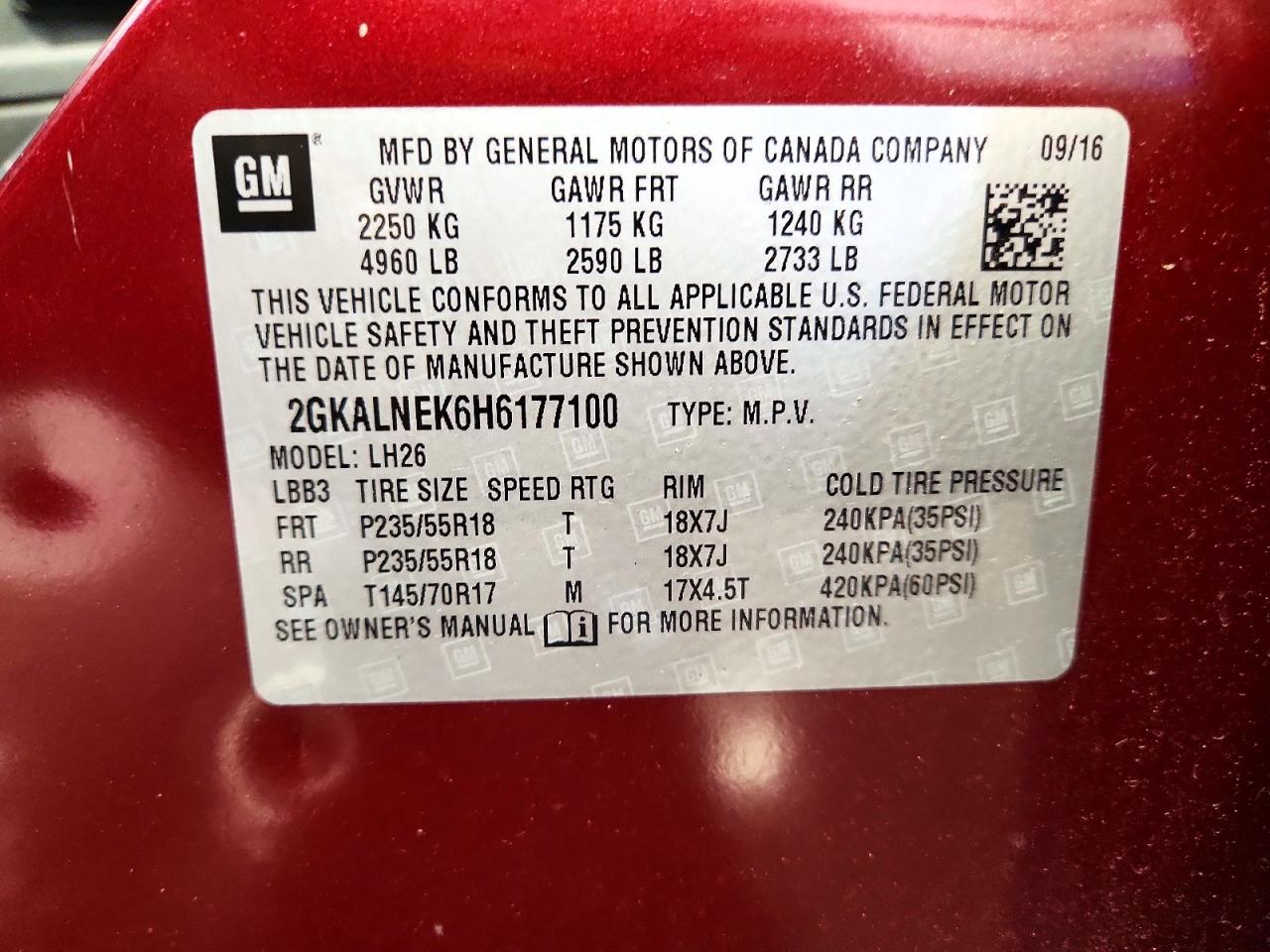 2017 GMC TERRAIN photo 12