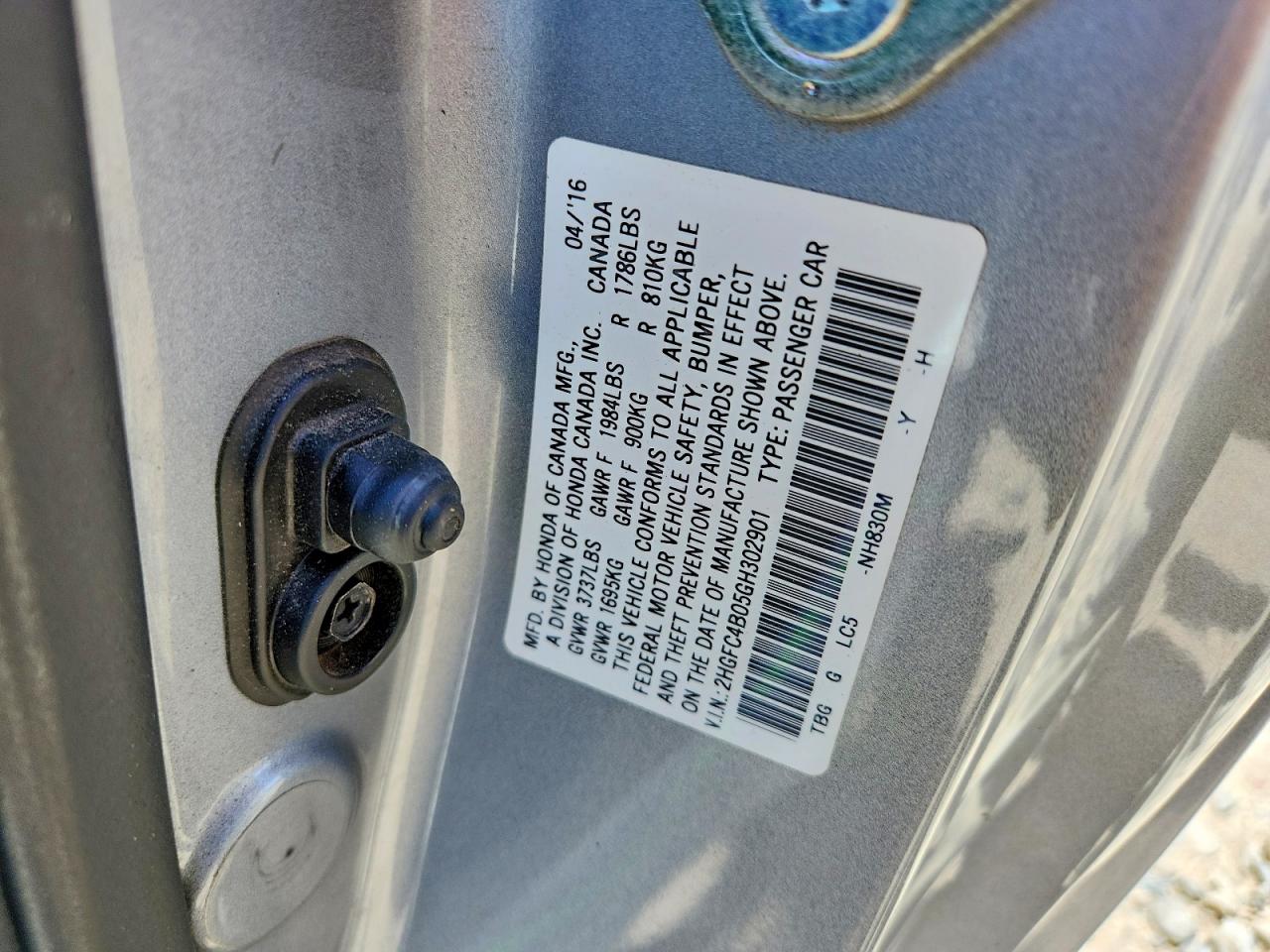 2016 HONDA CIVIC LX photo 37