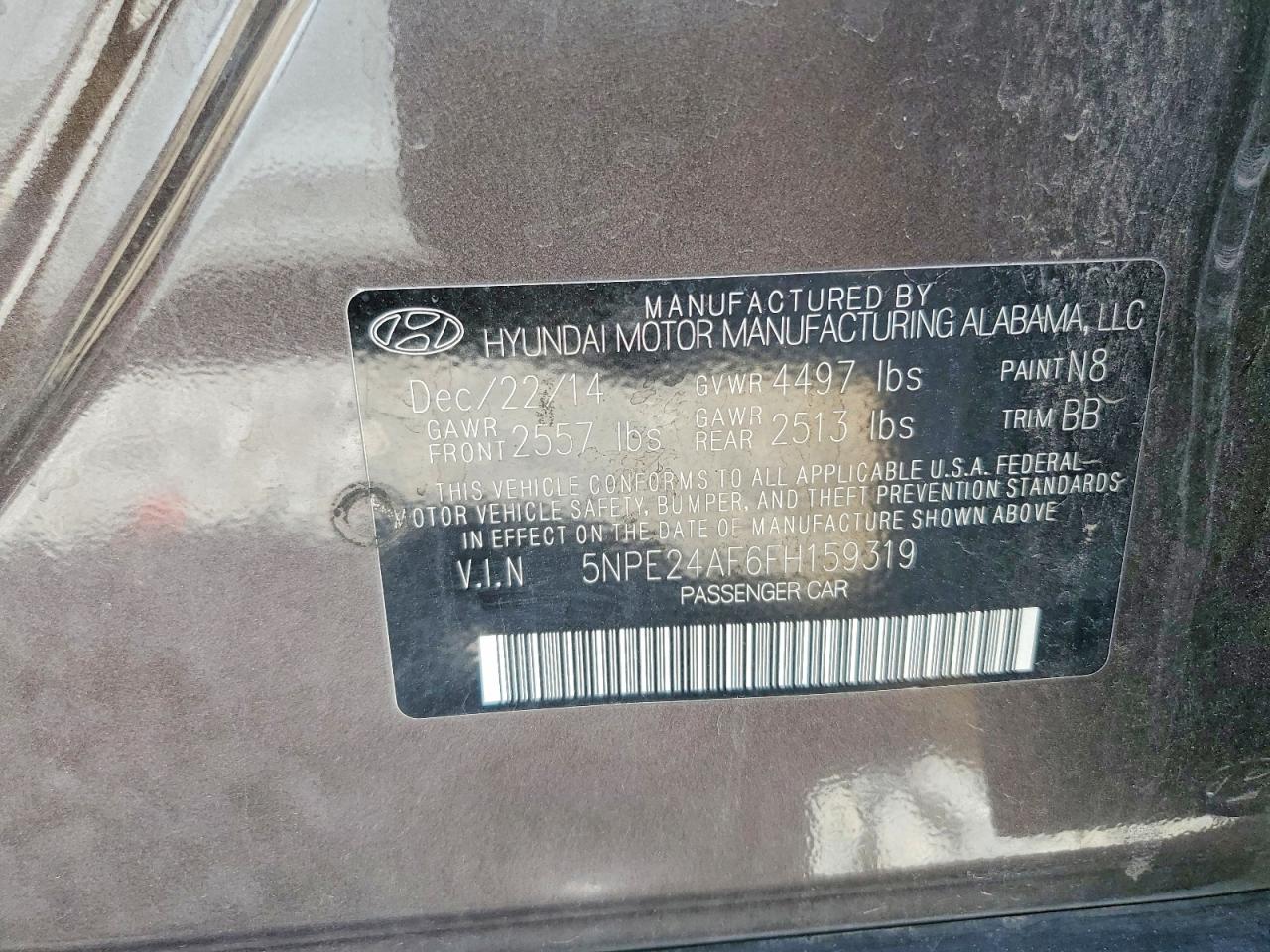 2015 HYUNDAI SONATA SE photo 23