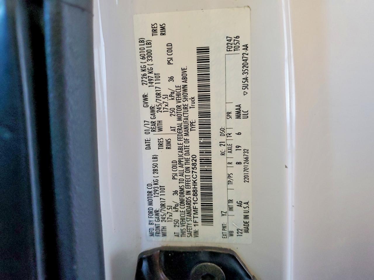 2017 FORD F150 photo 37