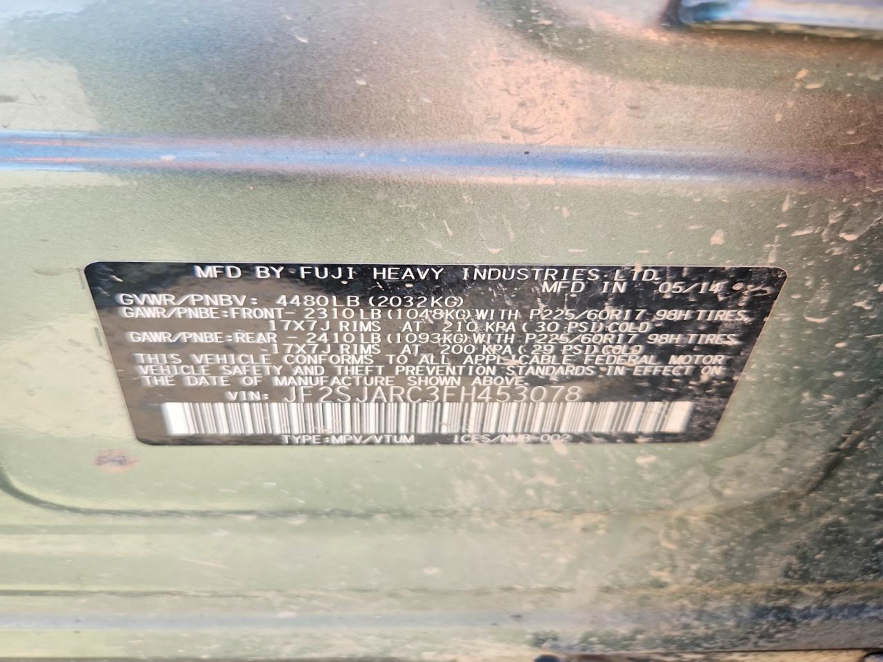 2015 SUBARU FORESTER 2.5I LIMITED photo 23