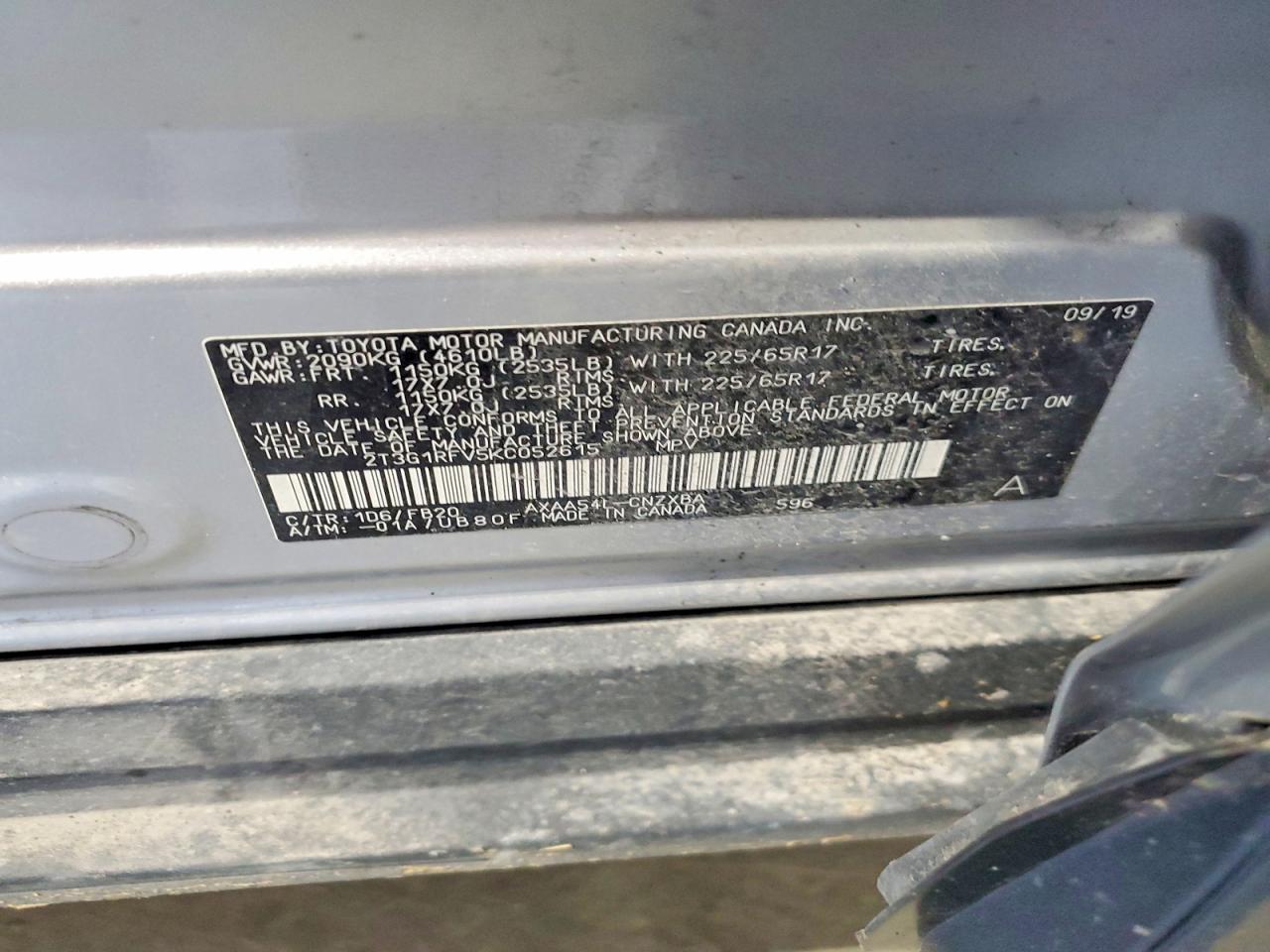2019 TOYOTA RAV4 LE photo 37