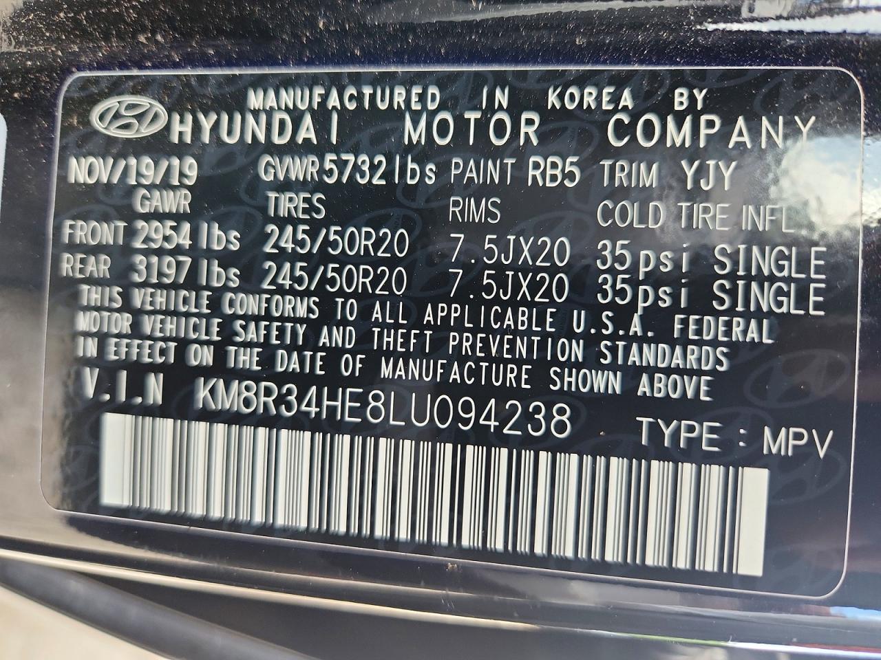 2020 HYUNDAI PALISADE SEL photo 27