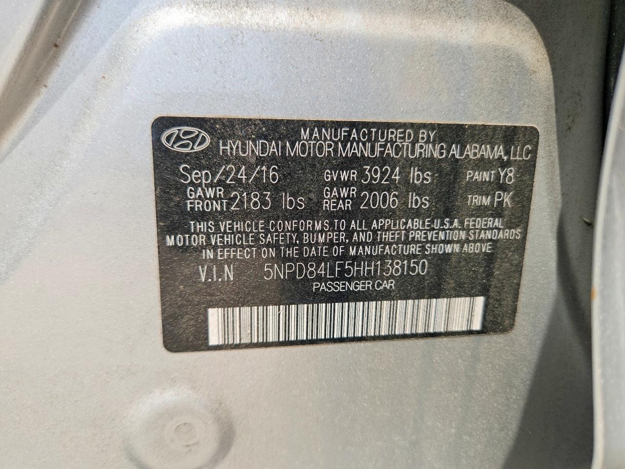 2017 HYUNDAI ELANTRA SE photo 25