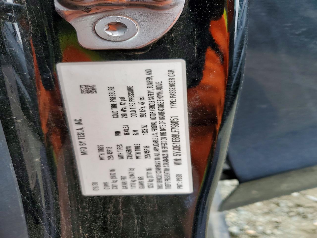 2020 TESLA MODEL 3 photo 34