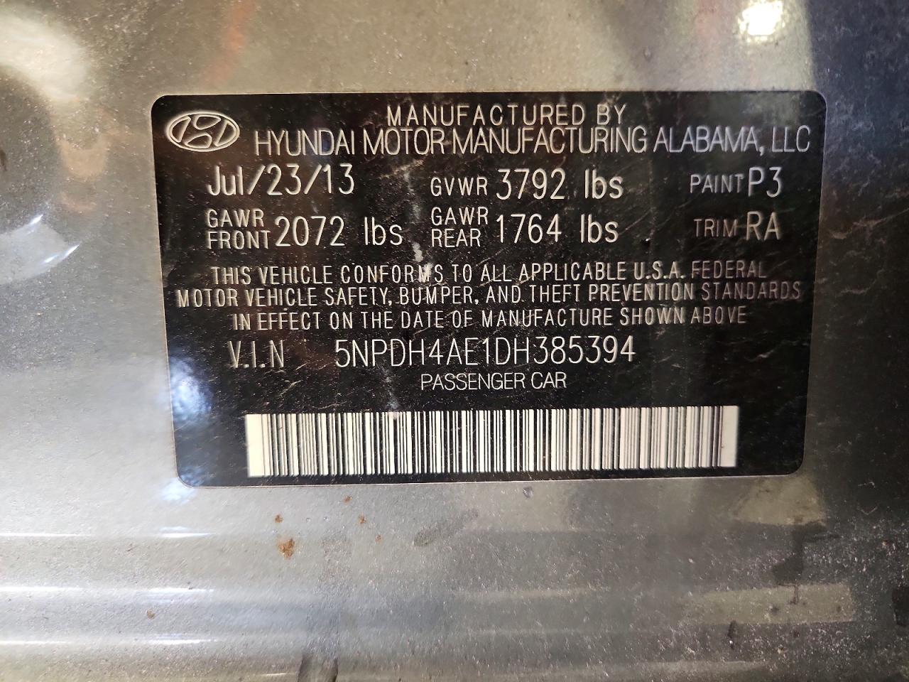 2013 HYUNDAI ELANTRA LIMITED photo 25