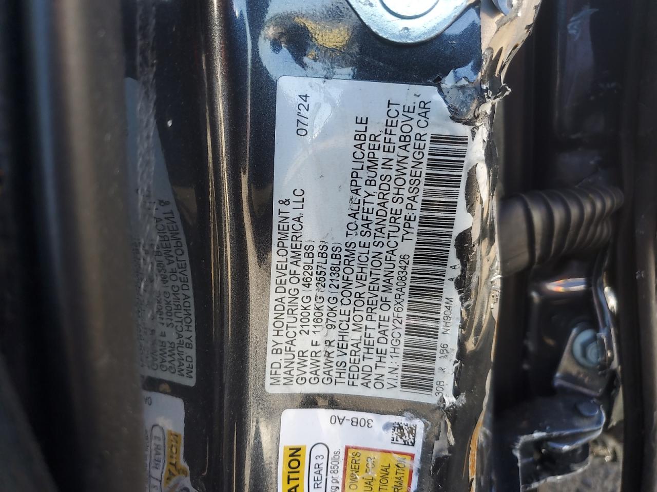 2024 HONDA ACCORD HYBRID EXL photo 23