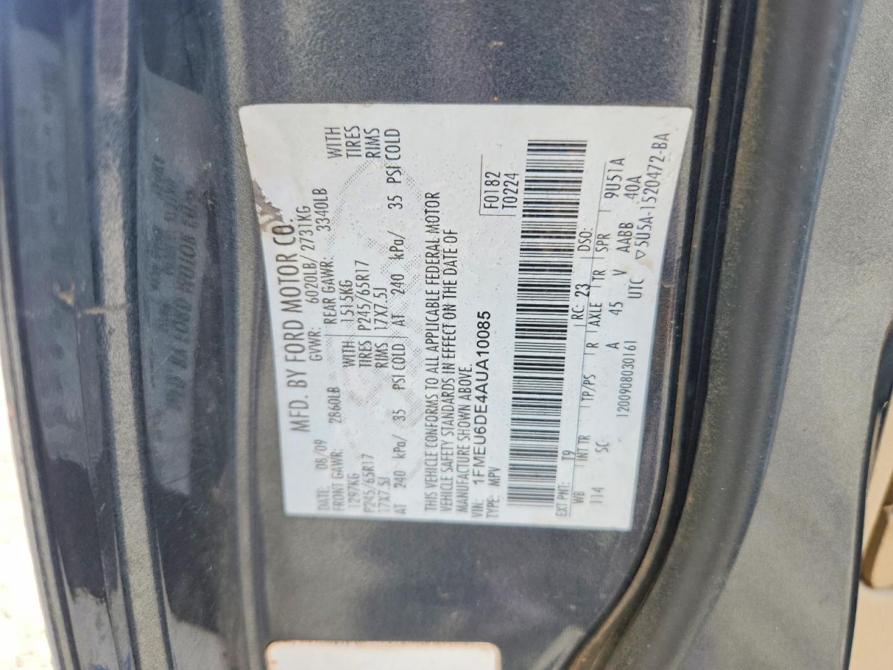 2010 FORD EXPLORER XLT photo 37