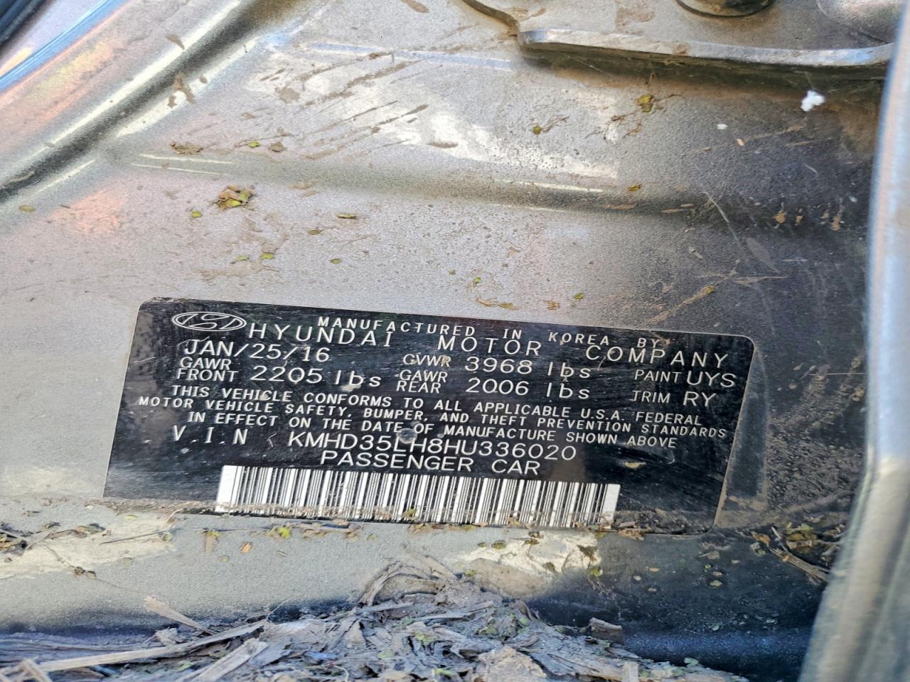 2017 HYUNDAI ELANTRA GT BASE photo 23
