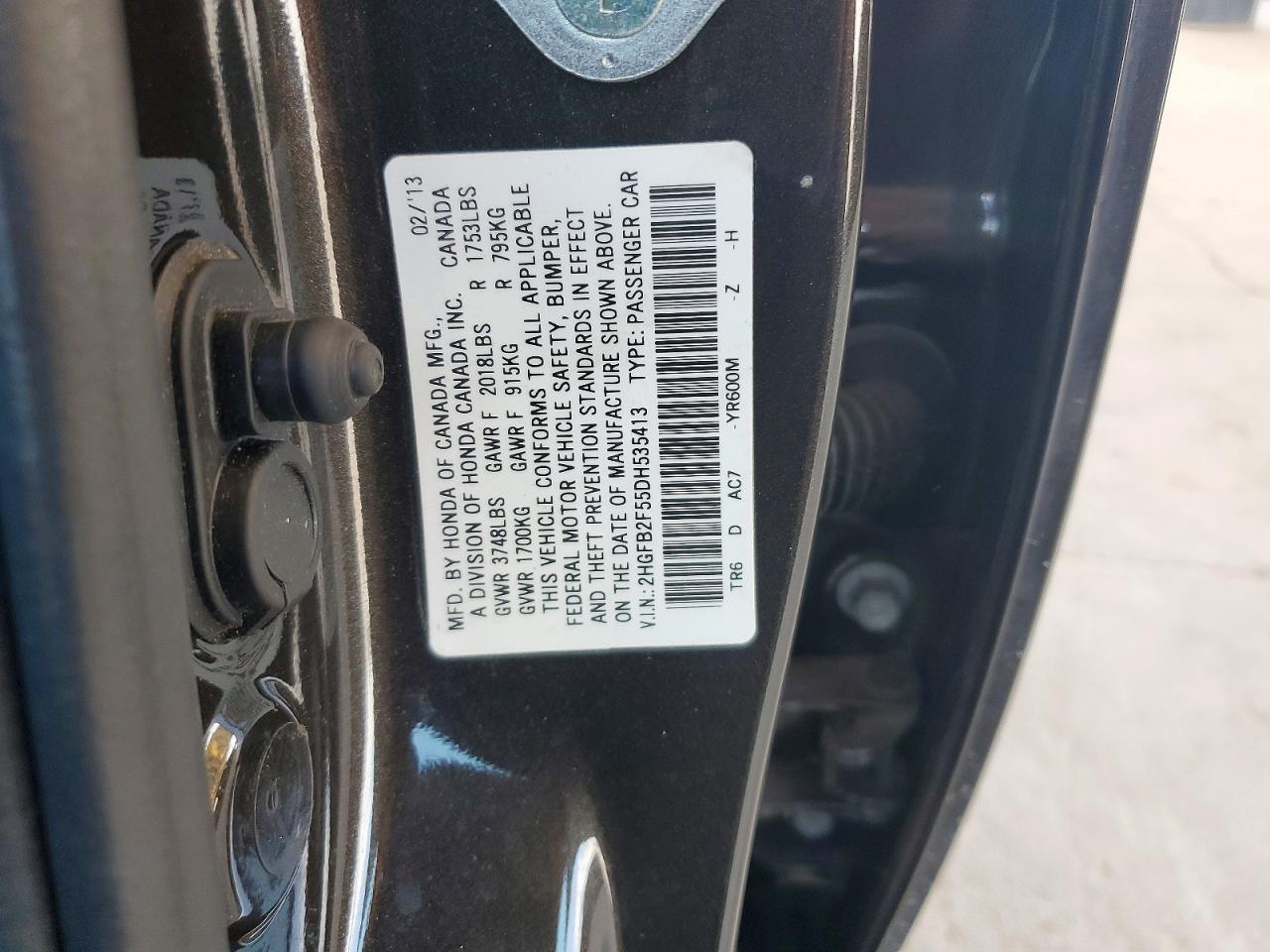 2013 HONDA CIVIC LX photo 23