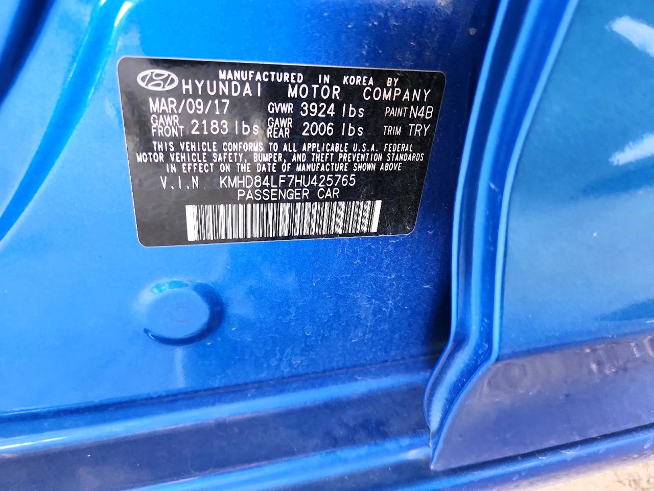 2017 HYUNDAI ELANTRA VALUE EDITION photo 23