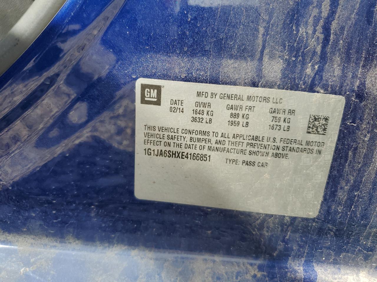 2014 CHEVROLET SONIC LS photo 12