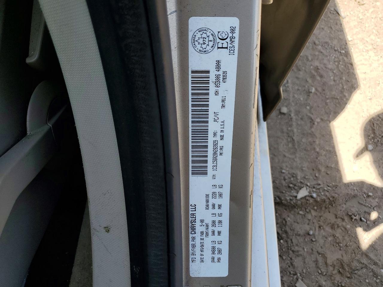 2008 CHRYSLER SEBRING TOURING photo 23