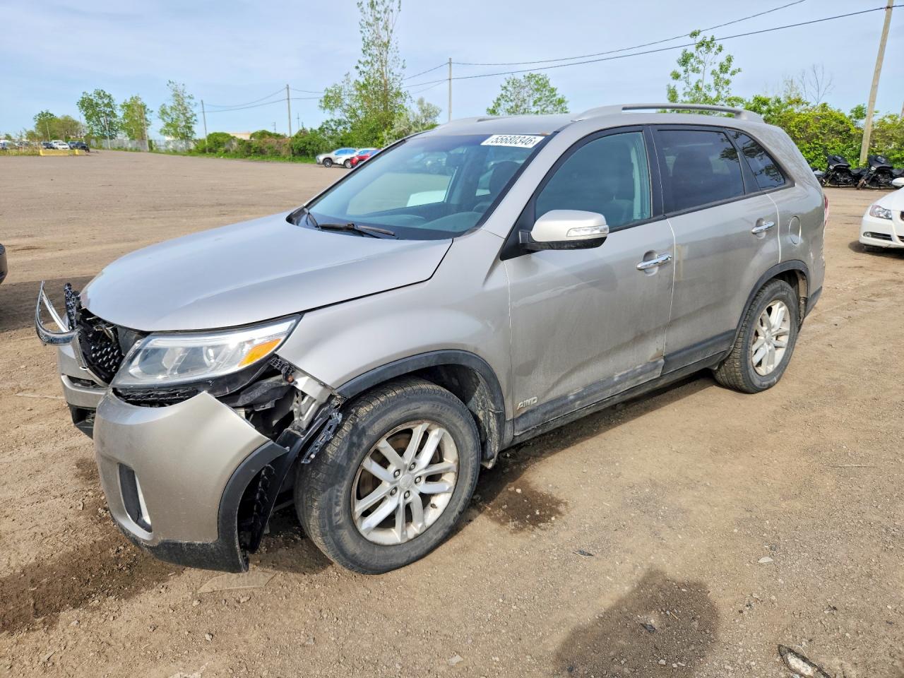 2014 KIA SORENTO LX — FRONT END damage — photo 1