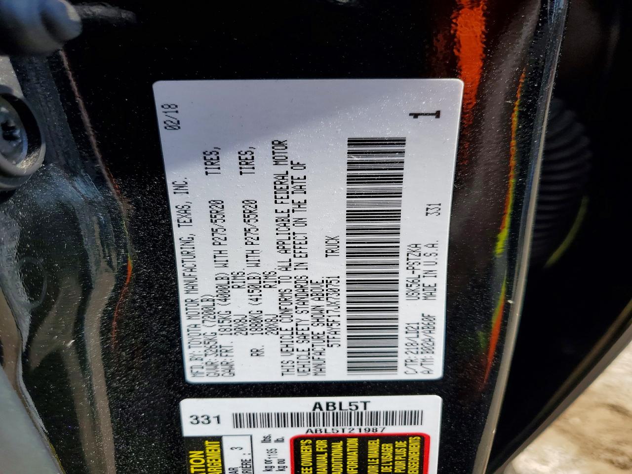 2018 TOYOTA TUNDRA 1794 EDITION photo 12