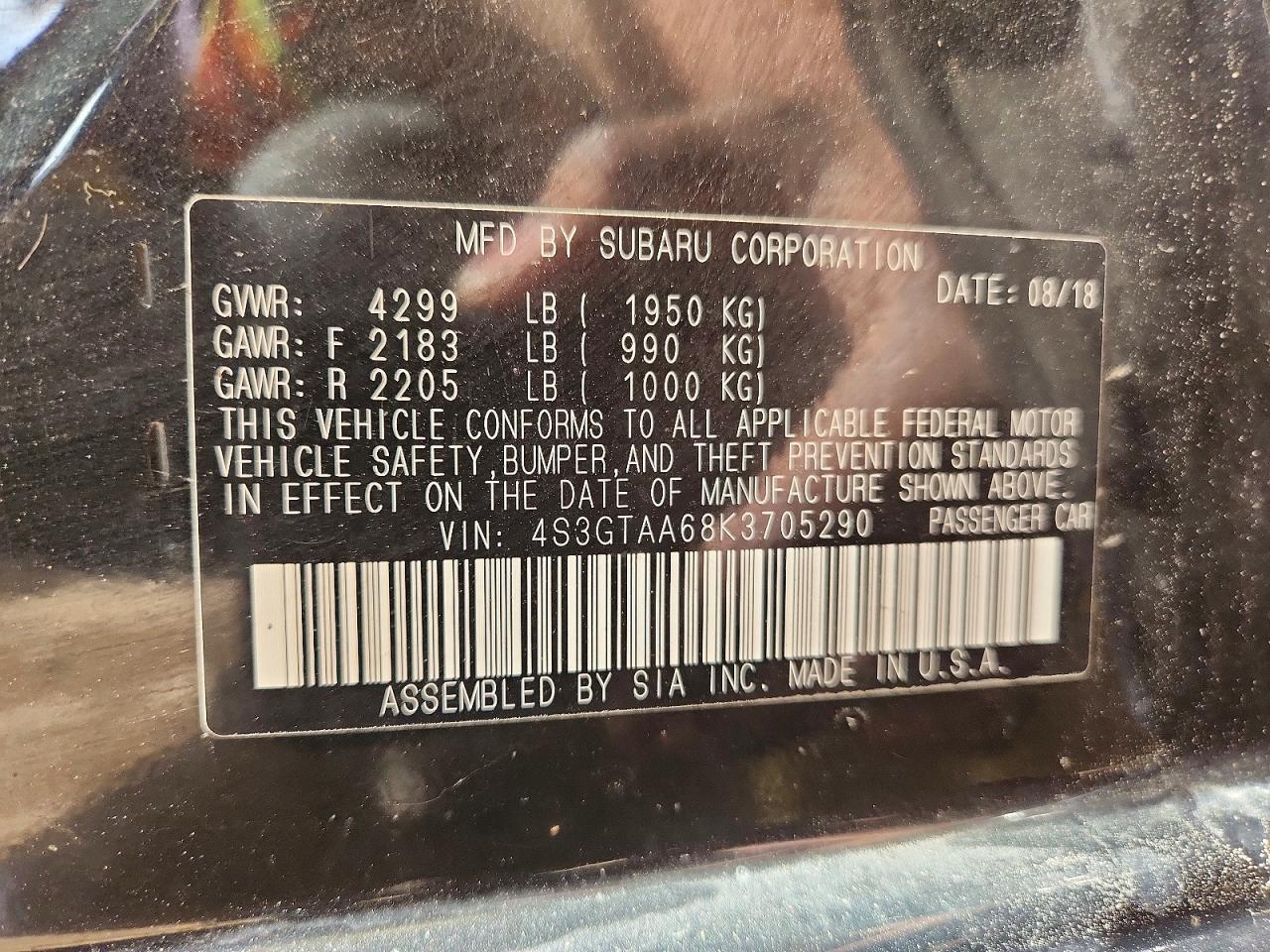 2019 SUBARU IMPREZA photo 23