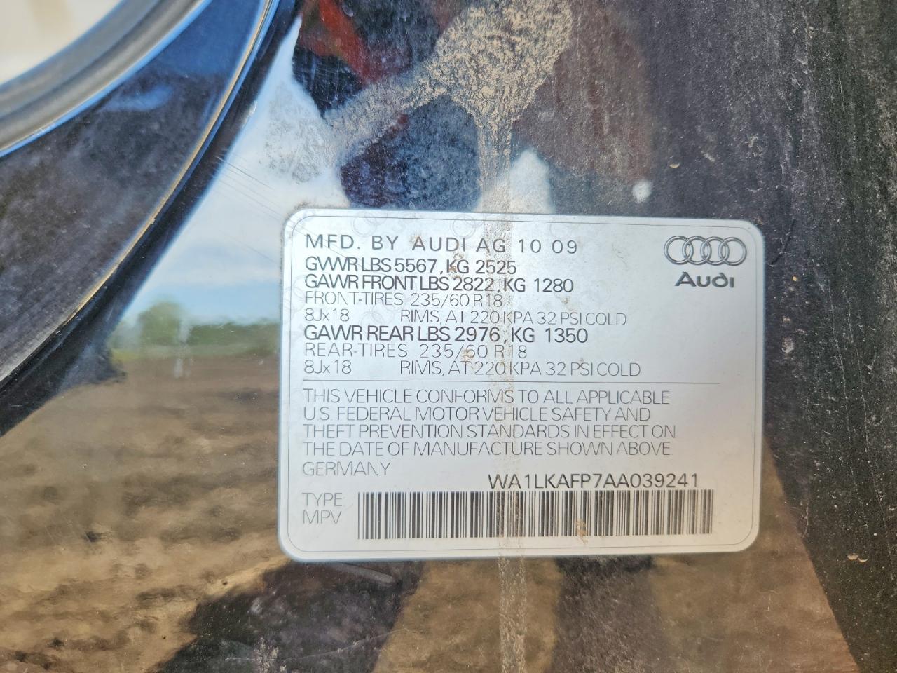 2010 AUDI Q5 PREMIUM PLUS photo 40