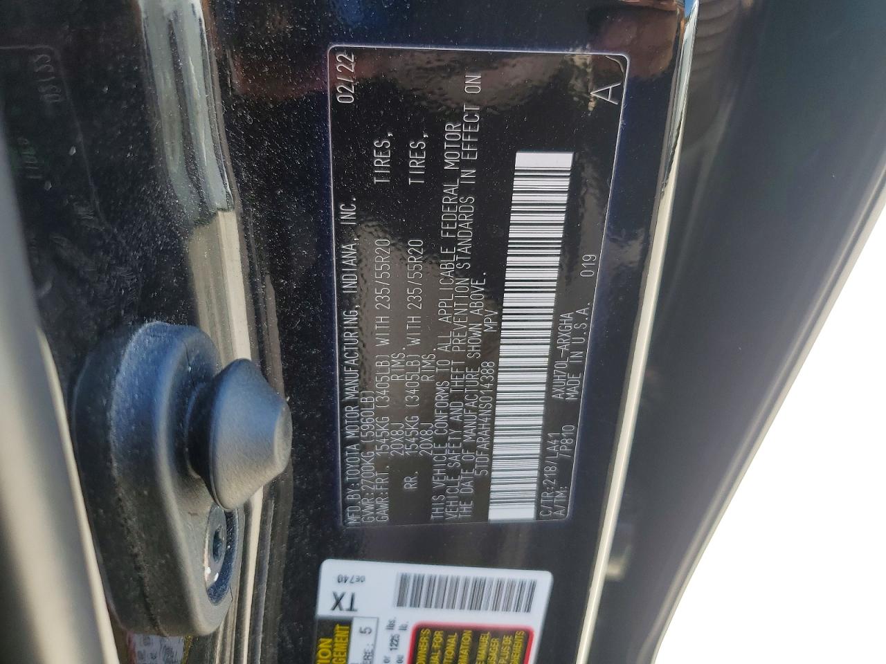 2022 TOYOTA HIGHLANDER HYBRID PLATINUM photo 25