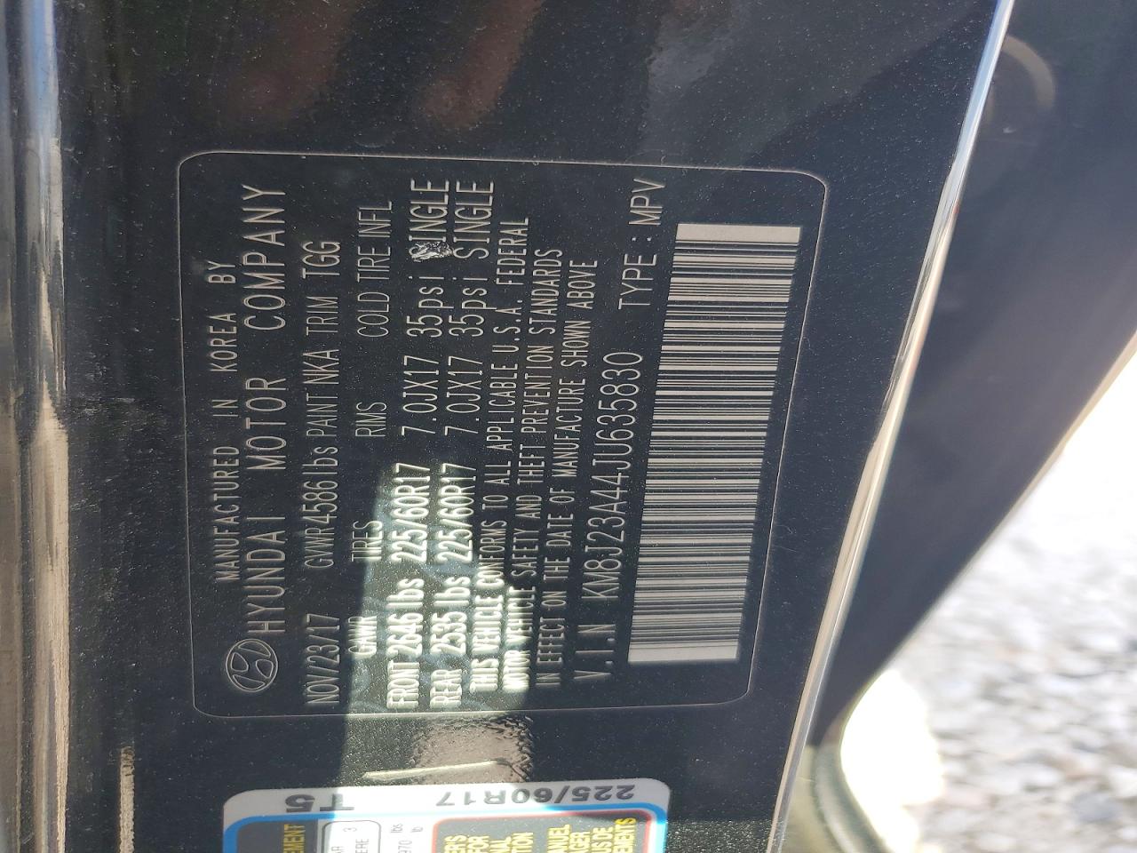 2018 HYUNDAI TUCSON photo 25