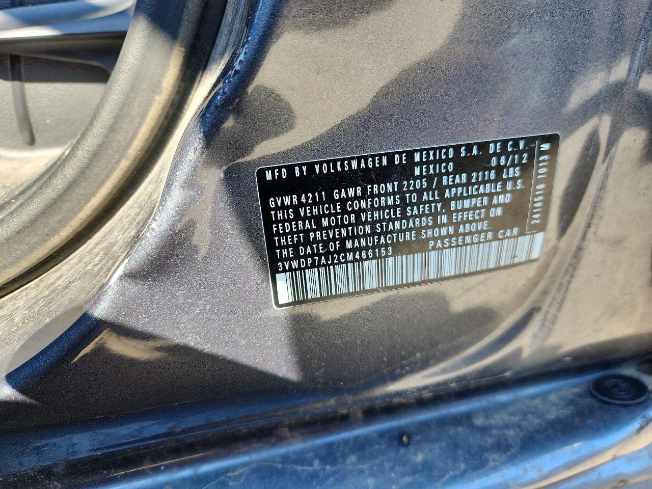 2012 VOLKSWAGEN JETTA SE photo 23