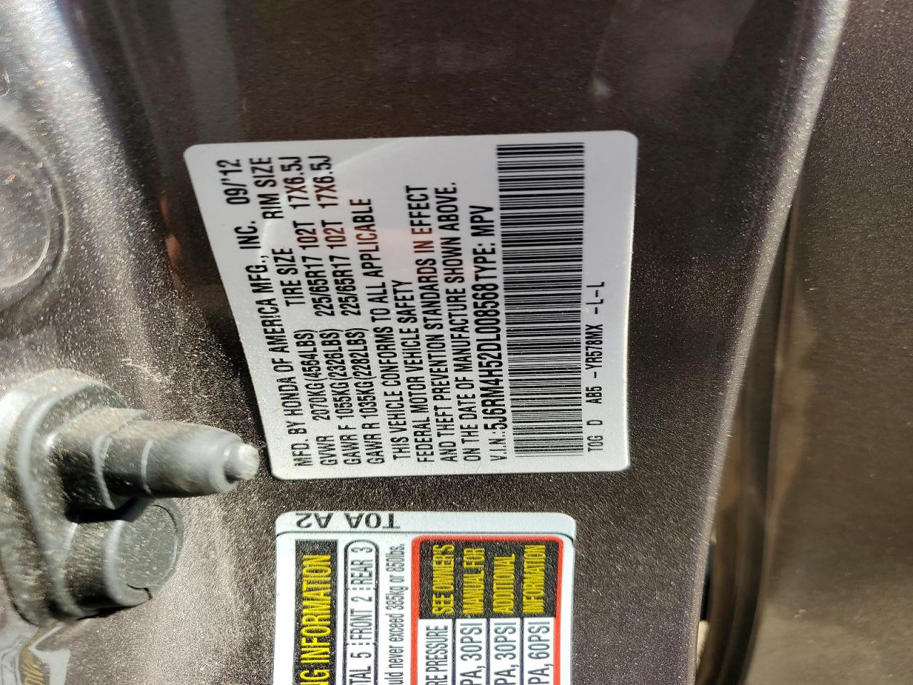 2013 HONDA CR-V EX photo 25
