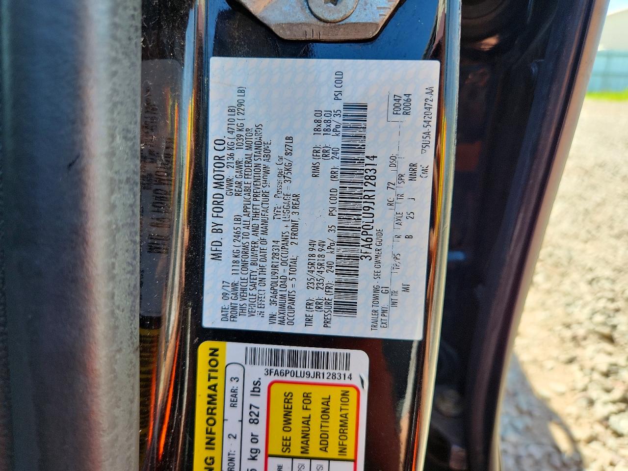 2018 FORD FUSION SE HYBRID photo 25