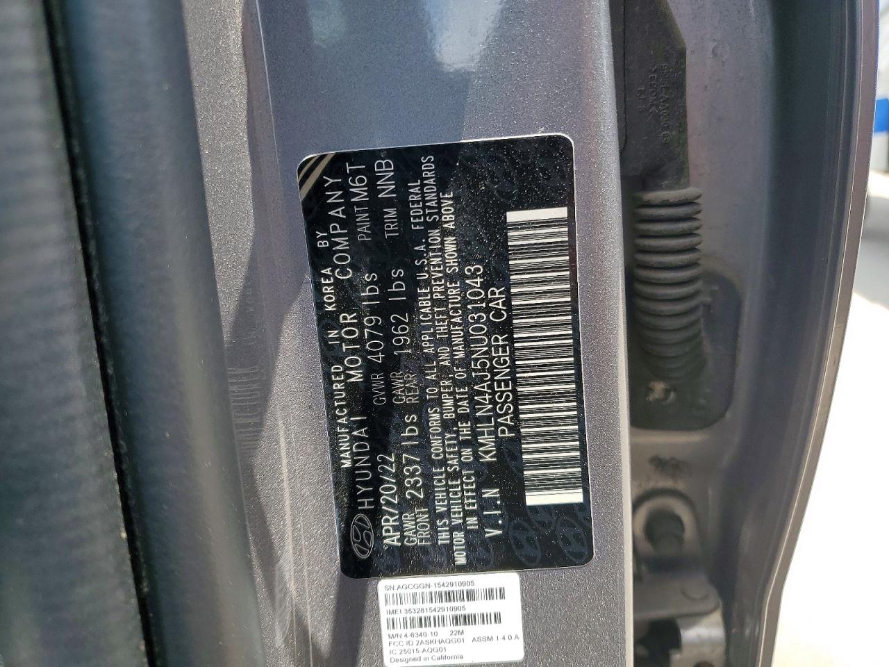 2022 HYUNDAI ELANTRA LIMITED photo 34