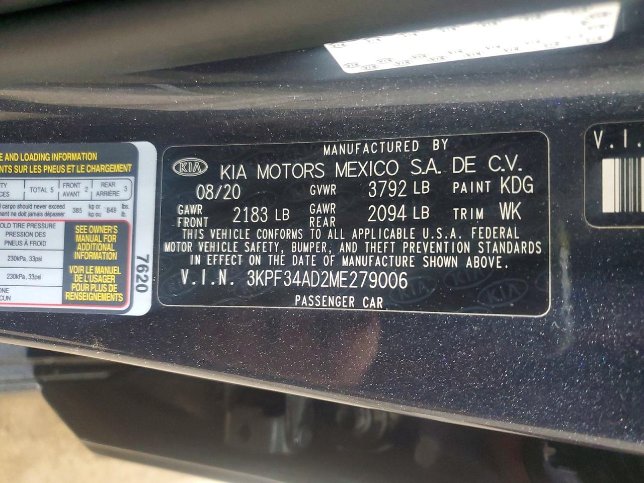 2021 KIA FORTE GT LINE photo 25