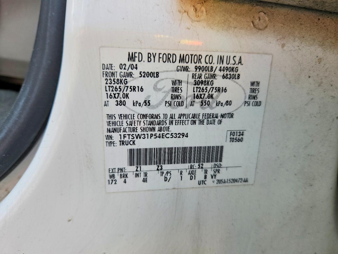 2004 FORD F350 SRW SUPER DUTY photo 23