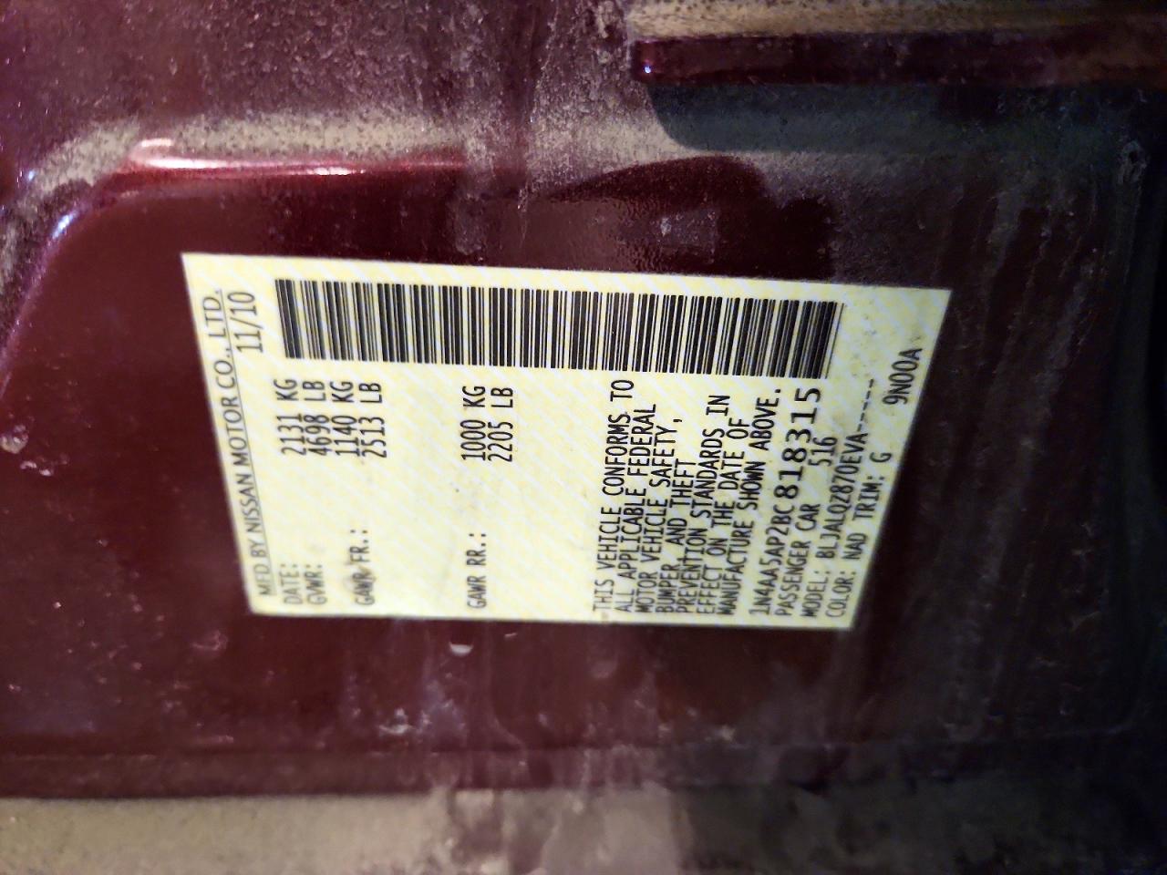 2011 NISSAN MAXIMA 3.5 S photo 34
