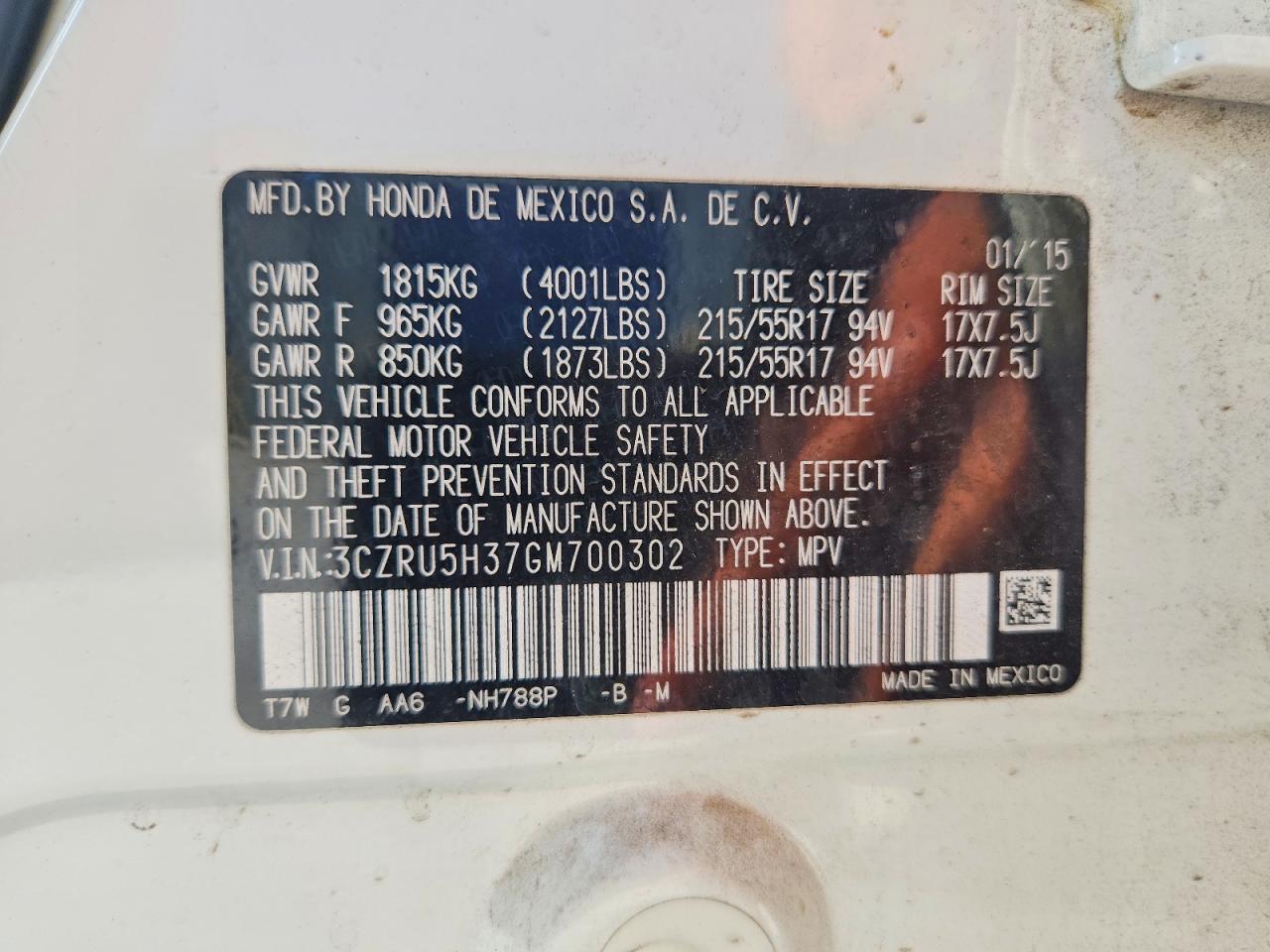 2016 HONDA HR-V LX photo 25