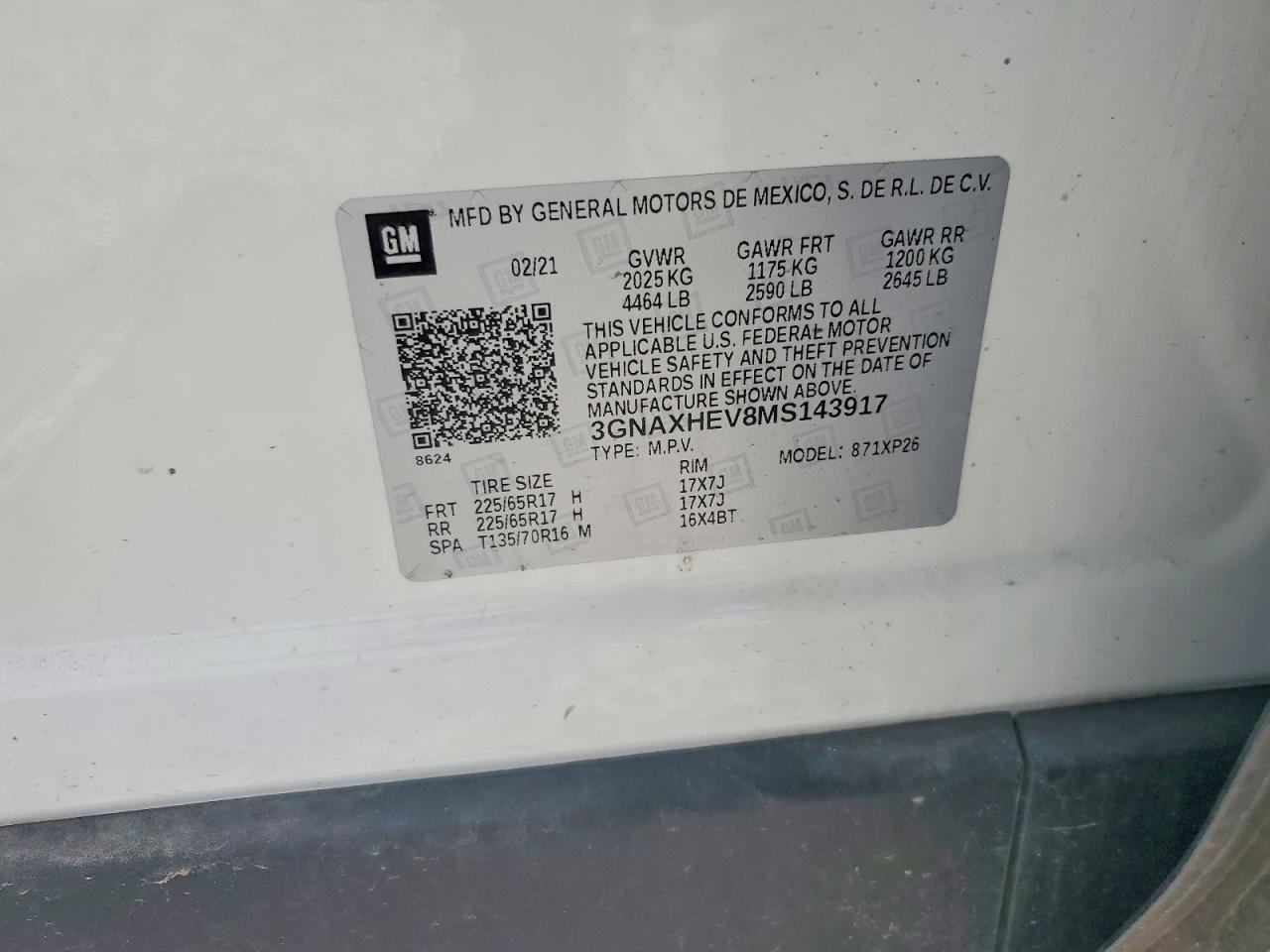 2021 CHEVROLET EQUINOX LS photo 13