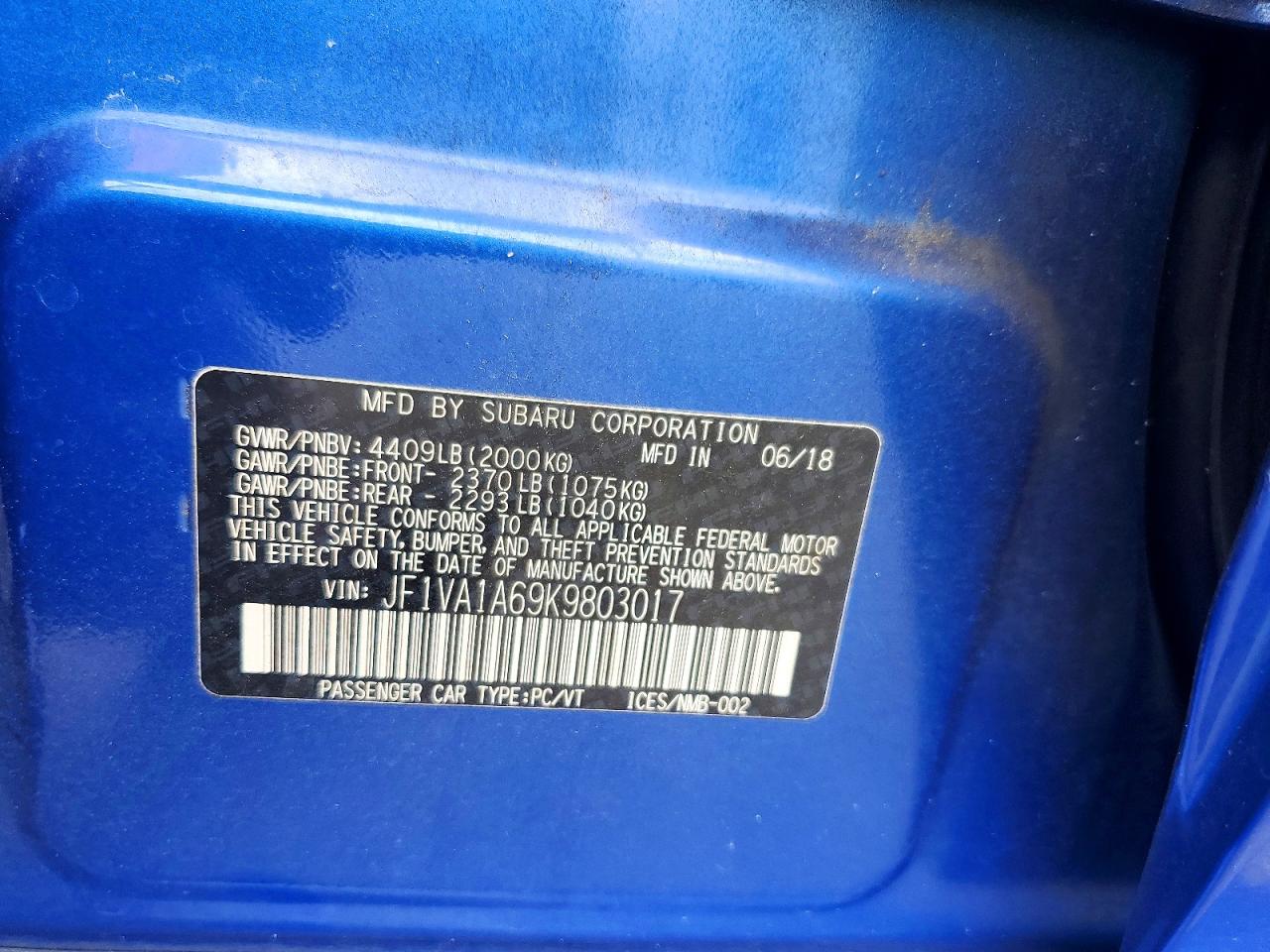 2019 SUBARU WRX photo 12
